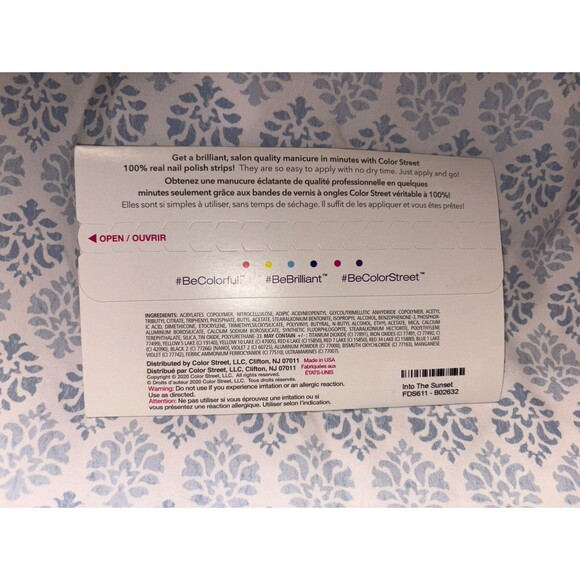 In to the Sunset Color Street Dry Nail Polish ombré design - Picture 2 of 3